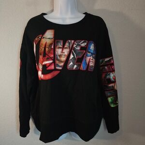 Disney Park exclusive Marvel embroidered sleeve detail avengers xl sweatshirt